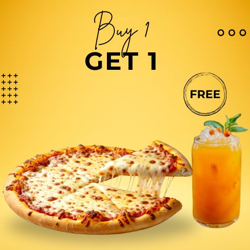 Buy 1 Any Pizza and Get 1 Mocktail / Lemonade Free